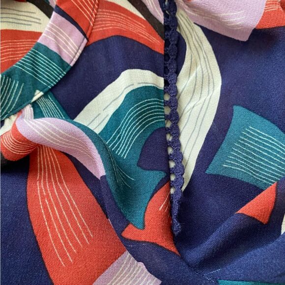 Maeve by Anthropologie Printed Cheyenne Peplum Blouse - Picture 8 of 8